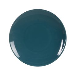 Prato Sobremesa Azul Stoneware Cozinha 20 X 20 X 2