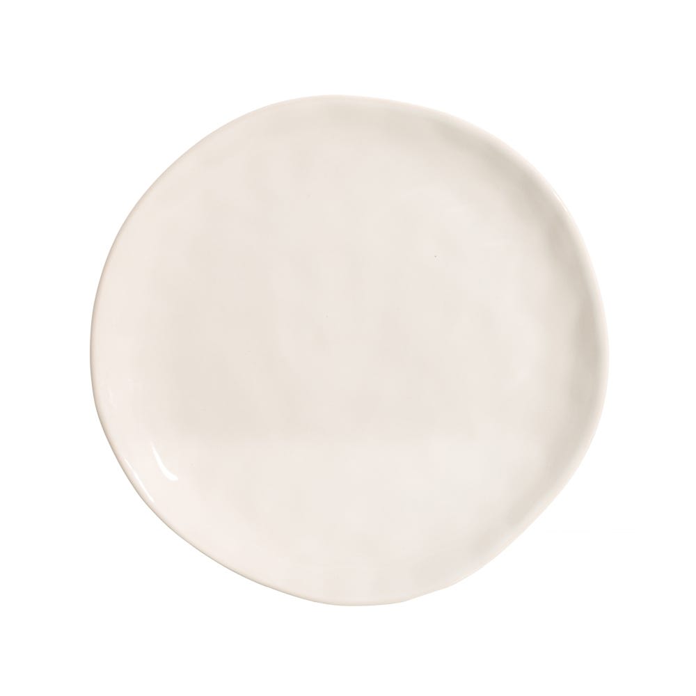 Prato Sobremesa Branco Stoneware 20 X 20 X 2 Cm (6 unidades)