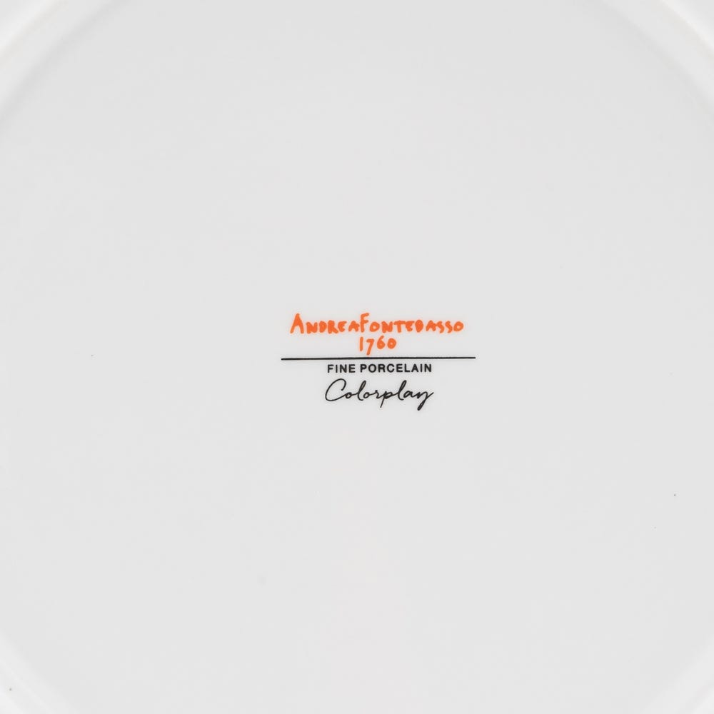 Prato Sobremesa Cinza Porcelana Cozinha 20 X 20 X 2 Cm (6 unidades) - Image 3