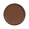 Prato Sobremesa Marrom Stoneware Cozinha 20