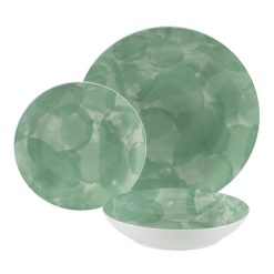 Alternative view of Prato Sobremesa Verde Porcelana Cozinha 20 X 20 X 2 Cm (6 unidades)