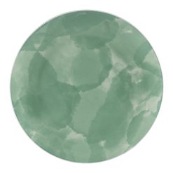 Prato Sobremesa Verde Porcelana Cozinha 20 X 20 X 2 Cm (6 unidades)