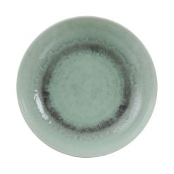 Prato Sobremesa Verde Porcelana Cozinha 20 X 20 X 2