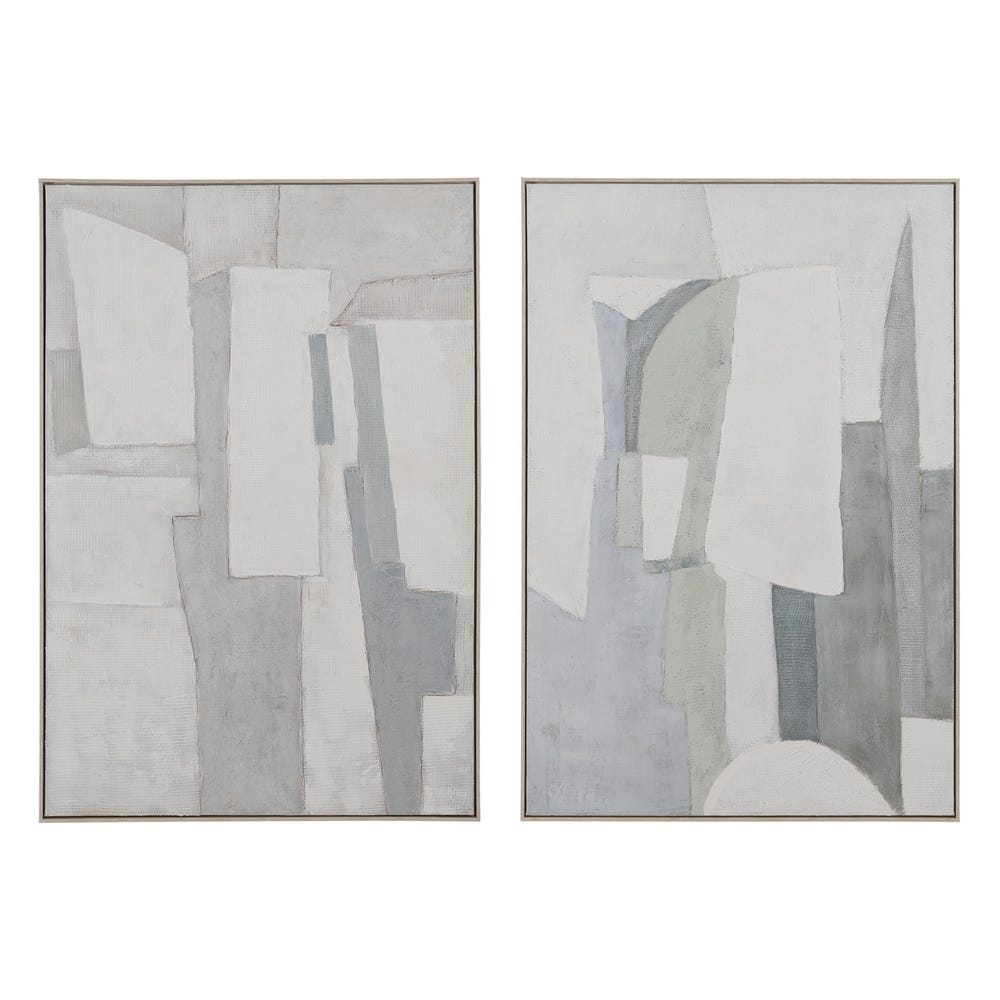 Quadro Abstrato Em Tela 2/M, 80 X 3,50 X 120 Cm (2 Unidades)