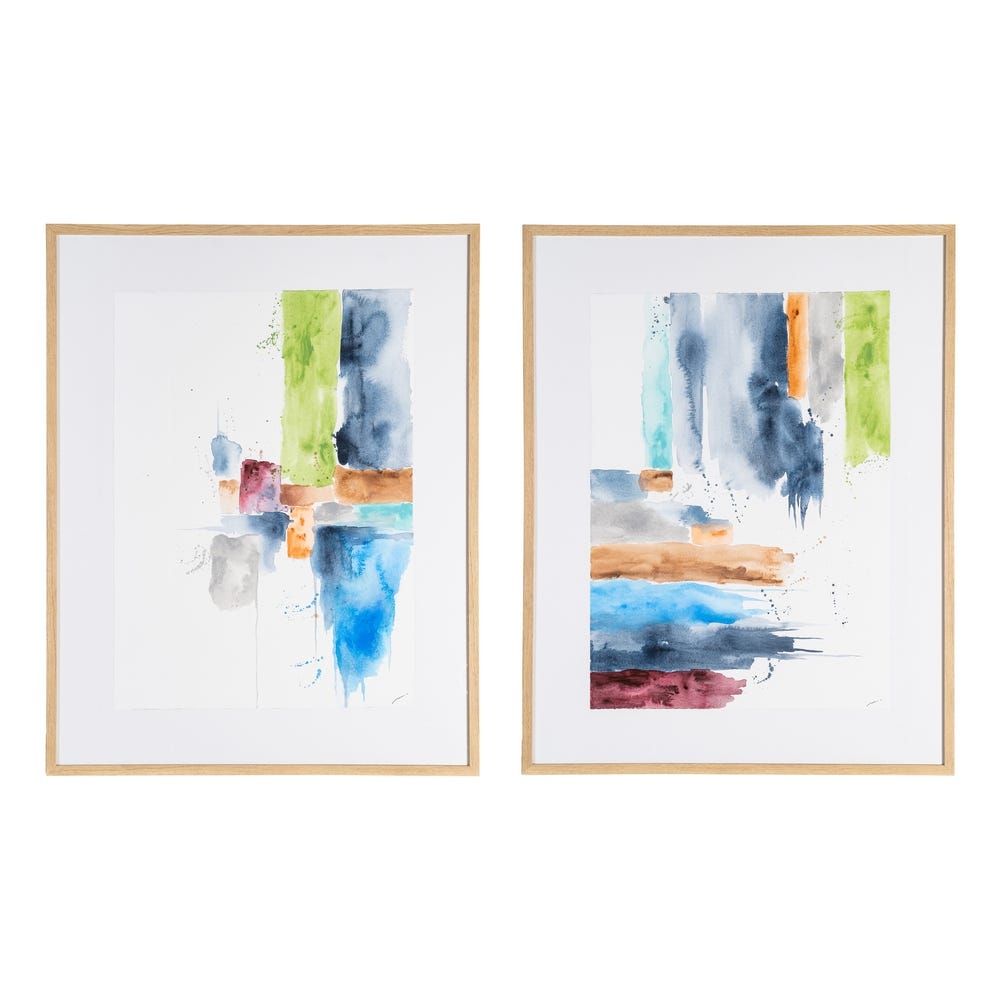 Quadro Abstrato Para Pintura 2/M 82 X 3 X 104 Cm (2 Unidades)