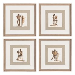 Quadro Abstrato Para Pintura 4/M 40 X 40 Cm (4 Unidades)