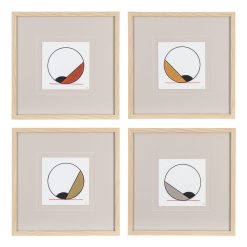 Quadro Abstrato Para Pintura 4/M 40 X 40 Cm (4 Unidades)