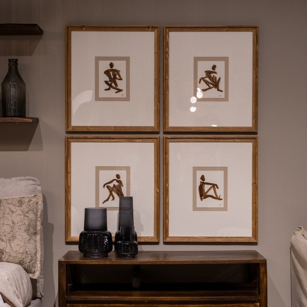 Quadro Abstrato Para Pintura 4/M 44 X 50 Cm (4 Unidades) - Image 2