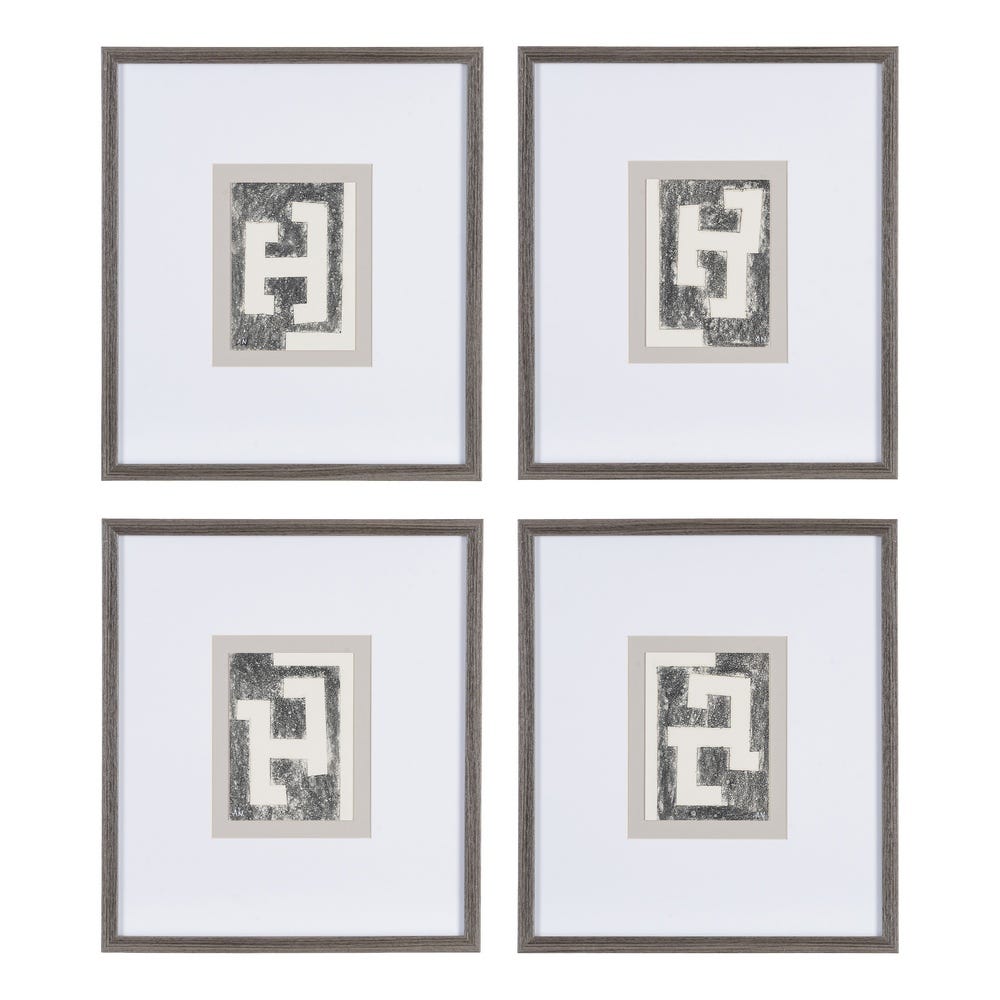 Quadro Abstrato Para Pintura 4/M 44 X 50 Cm (4 Unidades)