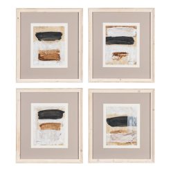 Quadro Abstrato Para Pintura 4/M 44 X 50 Cm (4 Unidades)