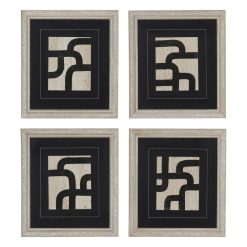 Quadro Abstrato Para Pintura 4/M 44 X 50 Cm (4 Unidades)