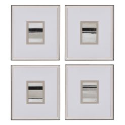 Quadro Abstrato Para Pintura 4/M 44 X 50 Cm (4 Unidades)