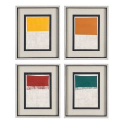 Quadro Abstrato Para Pintura 4/M 44 X 54 Cm (4 Unidades)