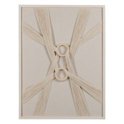 Quadro Bege Mdf-Madeira Decoração. 60X3X80Cm