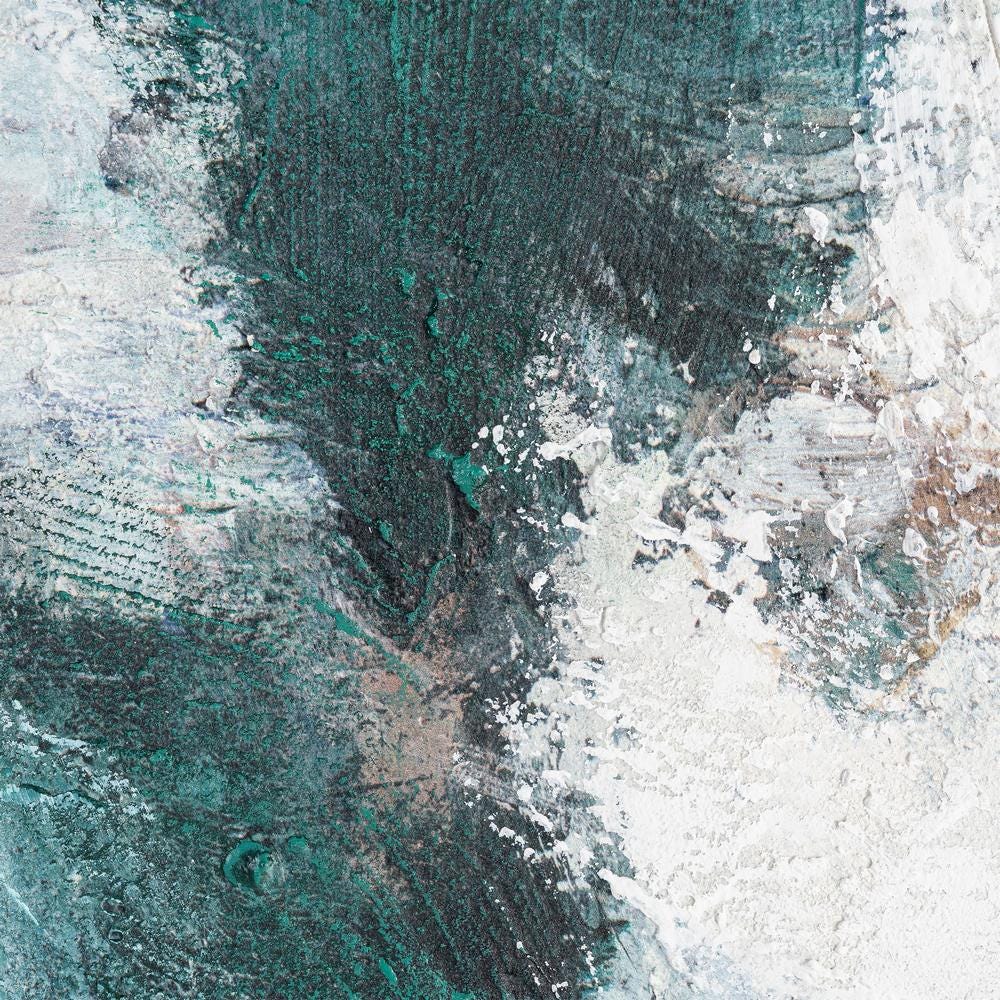 Quadro Bege - Pintura Abstrata Verde 120 X 5,20 X 120 Cm - Image 3