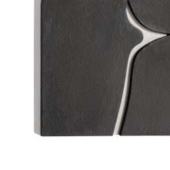 Alternative view of Quadro Branco-Preto Mdf- Decoração. 80X5X120Cm