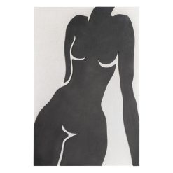 Quadro Branco-Preto Mdf- Decoração. 80X5X120Cm