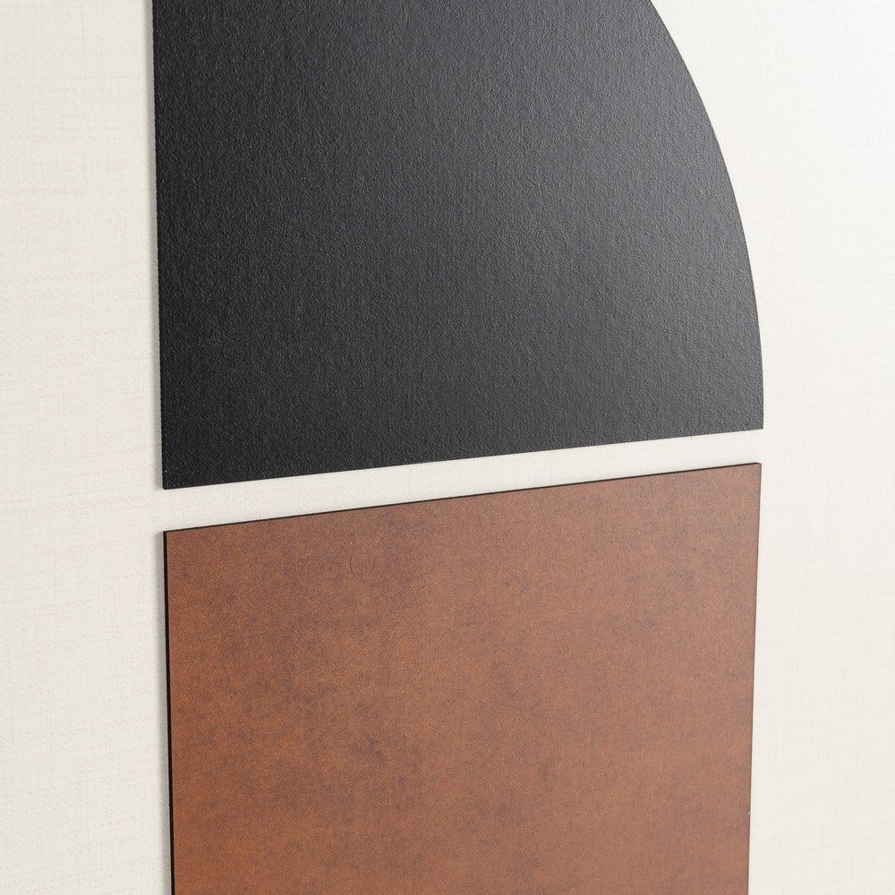 Quadro De Madeira Com Entalhes E Estampas, 152 X 3,50 X 52 Cm - Image 2