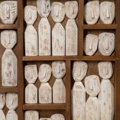 Alternative view of Quadro De Parede Com Figuras Em Madeira Marrom, 120 X 80 X 6 Cm