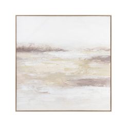 Quadro De Pintura Abstrata Multicolorida 120 X 4,50 X 120 Cm