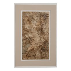 Quadro Decorativo Em Madeira Marrom. 120 X 4 X 80 Cm