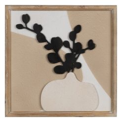 Alternative view of Quadro Jarrá 2/M Mdf-Madeira Decoração. 40 X 2 X 40 Cm (2 Unidades)