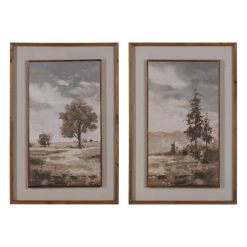 Quadro Landscapem 2/M Tela Decoração. 60 X 90 Cm (2 Unidades)