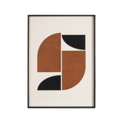 Alternative view of Quadro Misto Com Entalhes E Estampas 2/M Em Madeira 52 X 3,50 X 72 Cm (2 Unidades)