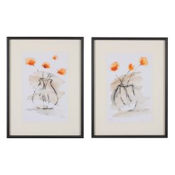 Quadro Painting Flower Jarg 2/M 60 X 4 X 80 Cm (2 Unidades)