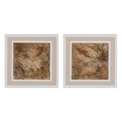 Quadro Para Pintura 2/M Madeira Brown 60 X 4 X 60 Cm (2 Unidades)