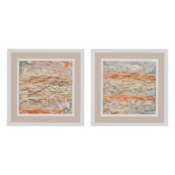 Quadro Pintura 2/M Madeira Decoração. 60 X 4 X 60 Cm (2 Unidades)