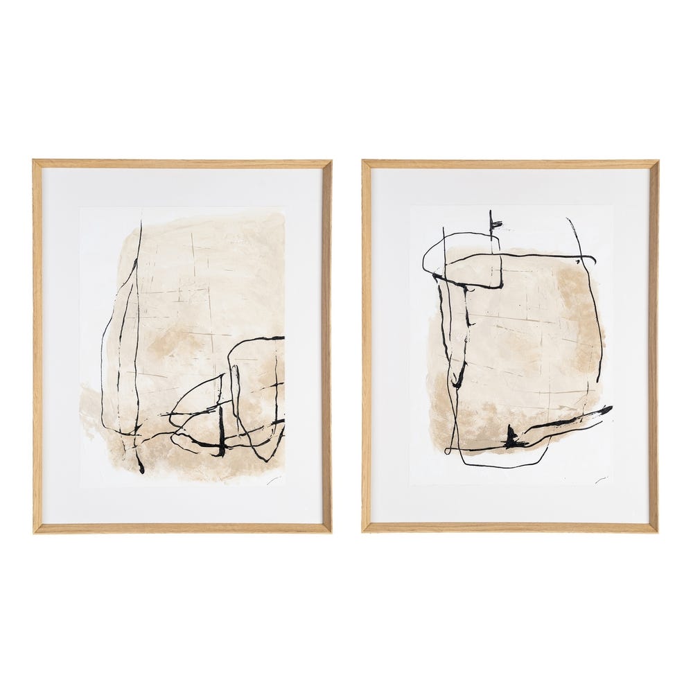 Quadro Pintura Abstrata 2/M 82 X 4 X 104 Cm (2 Unidades)