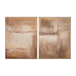 Quadro Pintura Abstrata 2/M Tela Ps 90 X 4,50 X 120 Cm (2 Unidades)