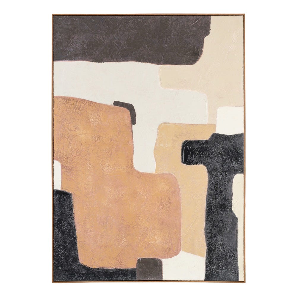 Quadro Pintura Abstrata Em Tela 140 X 4 X 100 Cm