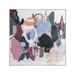 Quadro Pintura Abstrata Multicolorida 100 X 4,50 X 100 Cm