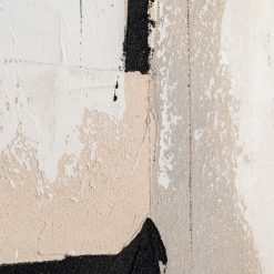 Alternative view of Quadro Pintura Bege-Preto-Branco 90 X 4,50 X 120 Cm