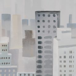 Alternative view of Quadro Pintura Cidade Canvas Decoração. 120 X 3,50 X 80 Cm