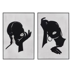 Quadro Relevo 2/M Madeira Decoração. 40 X 60 Cm (2 Unidades)