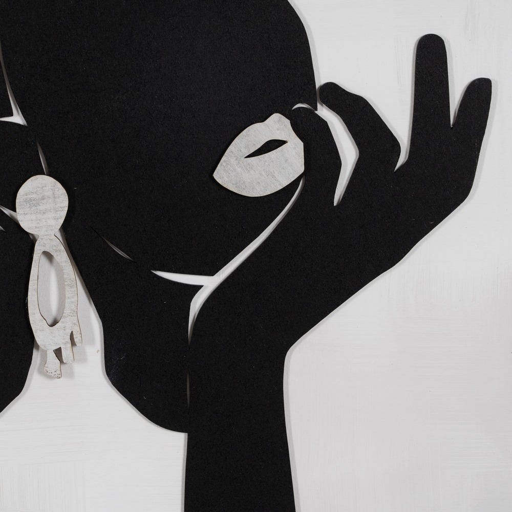 Quadro Relevo 2/M Madeira Decoração. 40 X 60 Cm (2 Unidades) - Image 3