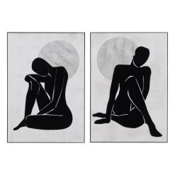 Quadro Relevo 2/M Madeira Decoração. 70 X 100 Cm (2 Unidades)