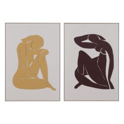 Quadro Relevo 2/M Madeira Decoração. 70 X 100 Cm (2 Unidades)