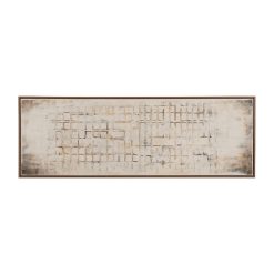 Quadro Textura Tela Decoração. 153X53Cm