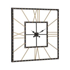 Alternative view of Relógio De Parede Em Metal Marrom, 80 X 3,50 X 80 Cm