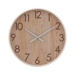 Relógio Decorativo Madeira Natural. 60 X 60 X 5,50 Cm