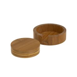 S/4 Porta-Copos Bambu Nogueira 11 X 11 X 3 Cm (2 unidades)