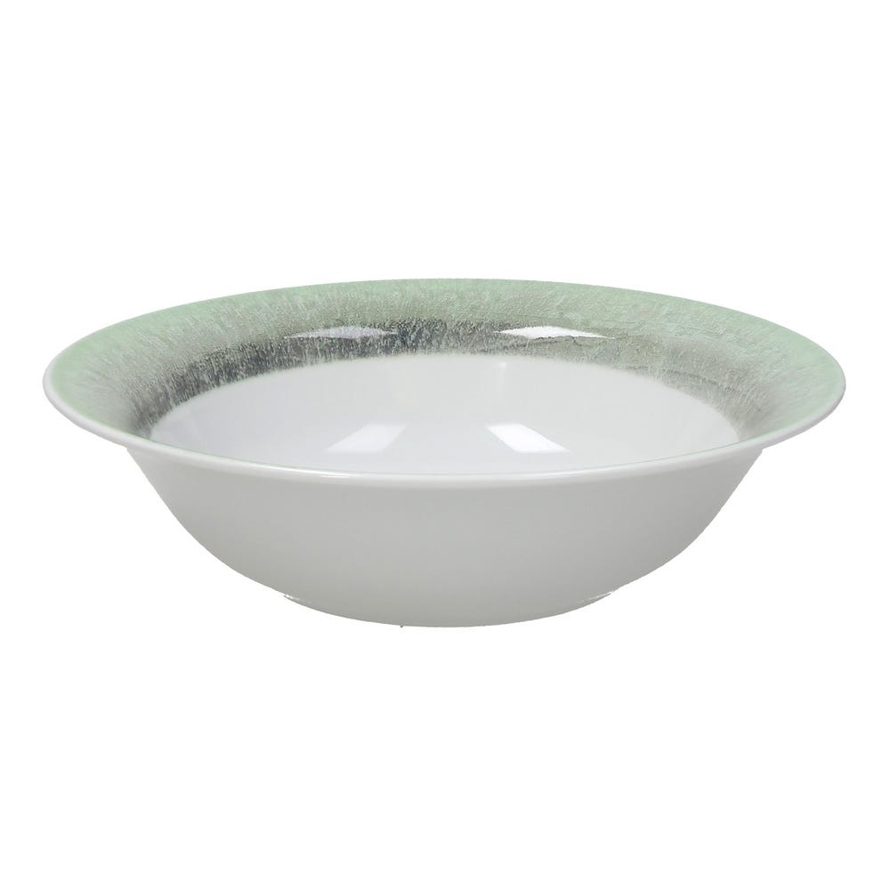 Saladeira Verde Porcelana Cozinha 25 X 25 X 6