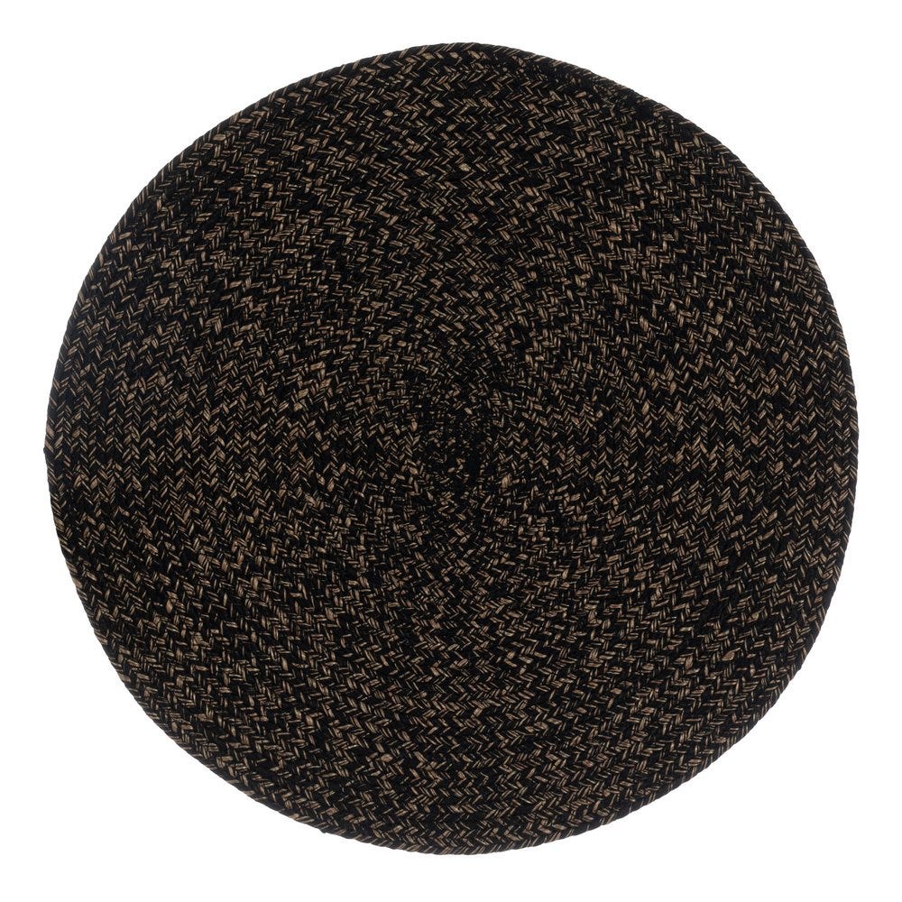 Salvamantel Trenzado Marrón-Negro 38 X 38 Cm (4 unidades)