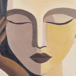 Alternative view of Tela Decorativa Com Imagem De Rosto Impressa. 100 X 4 X 120 Cm