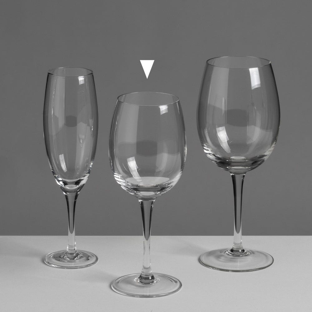 Vidro Vinho 370 Ml Vidro 7 X 7 X 20 Cm (6 unidades)