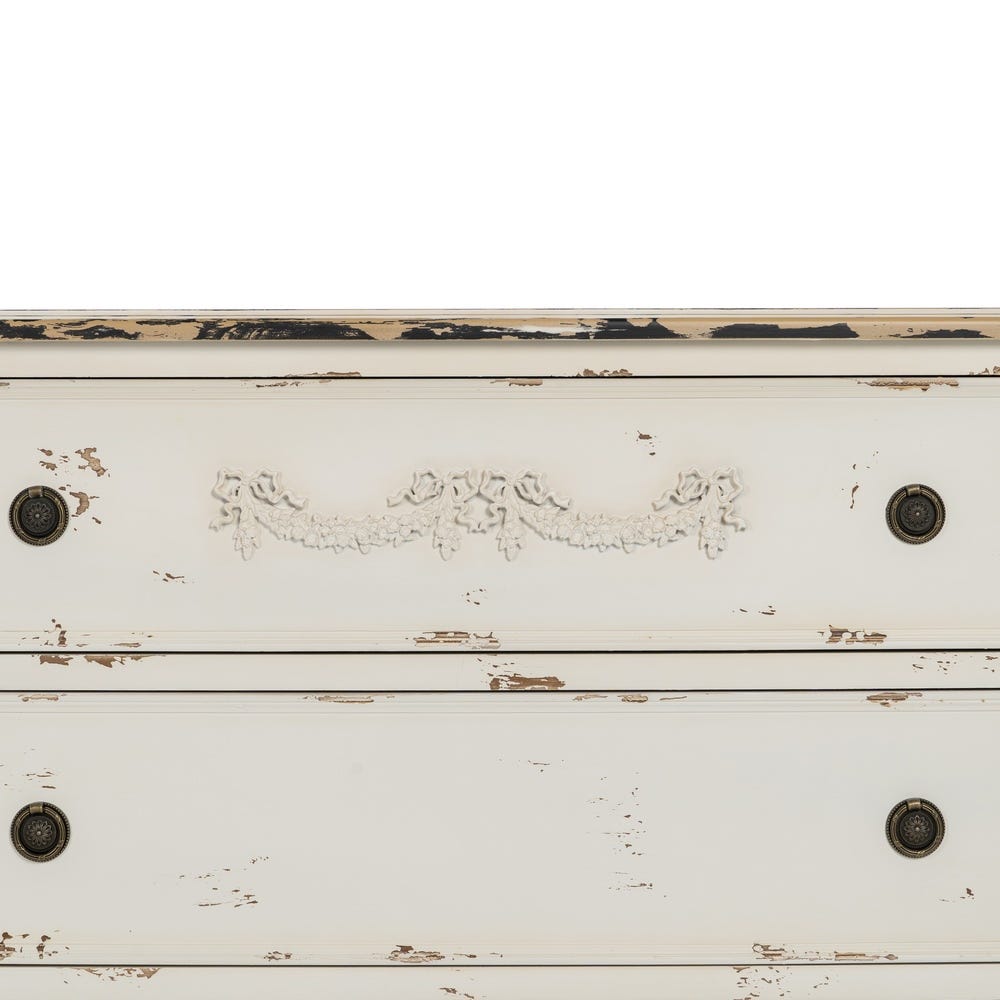 Aparador Branco Escovado Madeira 105 X 50 X 87,50 Cm - Image 5